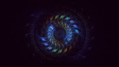 3B soyut yuvarlak ışık arkaplanı oluşturma