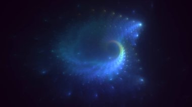 3B soyut renkli fraktal ışık arkaplanı oluşturma