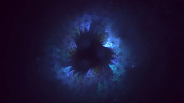 3B soyut yuvarlak ışık arkaplanı oluşturma