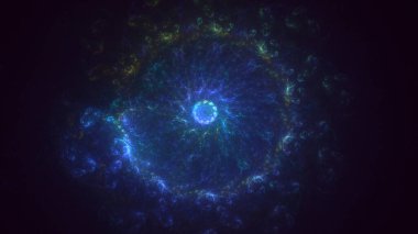 3B soyut yuvarlak ışık arkaplanı oluşturma