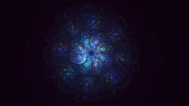 3B soyut yuvarlak ışık arkaplanı oluşturma