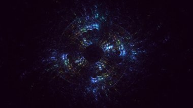 3B soyut yuvarlak ışık arkaplanı oluşturma