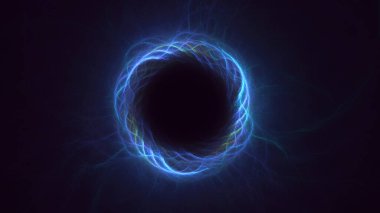 3B soyut renkli fraktal ışık arkaplanı oluşturma