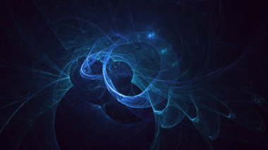 3B soyut renkli fraktal ışık arkaplanı oluşturma