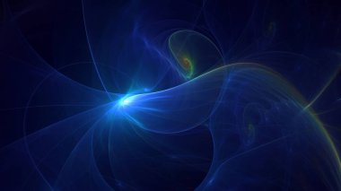 3B soyut renkli fraktal ışık arkaplanı oluşturma