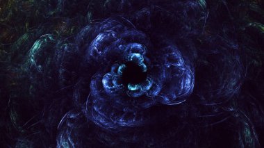 3B soyut renkli fraktal ışık arkaplanı oluşturma