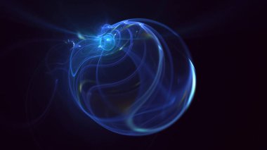 3B soyut renkli fraktal ışık arkaplanı oluşturma