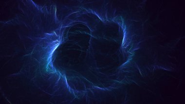 3B soyut renkli fraktal ışık arkaplanı oluşturma