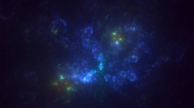 Soyut çok renkli fraktal ışık arkaplanı 3B görüntüleme