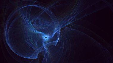 Soyut çok renkli fraktal ışık arkaplanı 3B görüntüleme