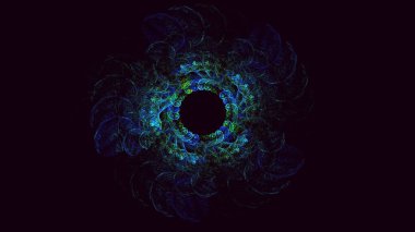 Soyut çember ışık arkaplanı oluşturuluyor