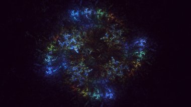 Soyut çember ışık arkaplanı oluşturuluyor