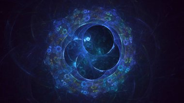 Soyut çember ışık arkaplanı oluşturuluyor