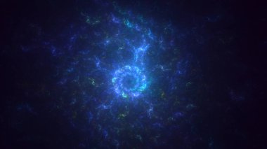 3B soyut renkli fraktal ışık arkaplanı oluşturma