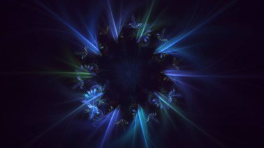 3B, soyut yuvarlak ışık arkaplanı oluşturma