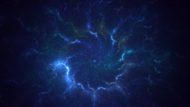 3B, soyut yuvarlak ışık arkaplanı oluşturma