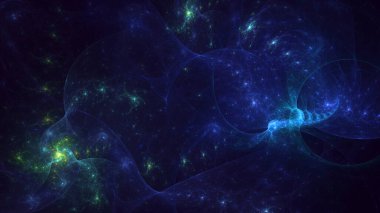 3B soyut renkli fraktal ışık arkaplanı oluşturma