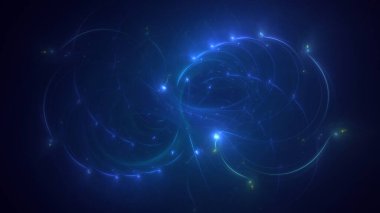 3B soyut renkli fraktal ışık arkaplanı oluşturma