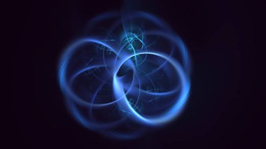 3B, soyut yuvarlak ışık arkaplanı oluşturma