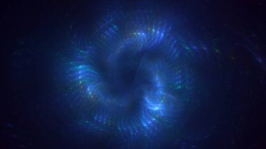 3B soyut renkli fraktal ışık arkaplanı oluşturma