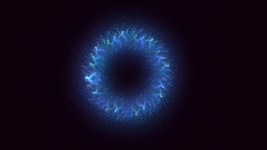 Soyut çember ışık arkaplanı oluşturuluyor
