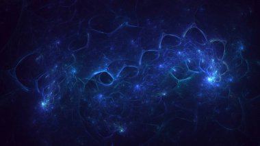 Soyut çok renkli fraktal ışık arkaplanı 3B görüntüleme