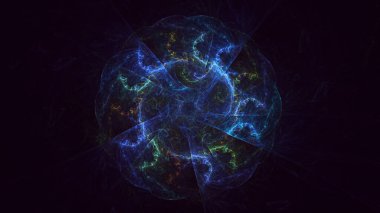 Soyut çember ışık arkaplanı oluşturuluyor