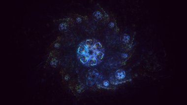 Soyut çember ışık arkaplanı oluşturuluyor