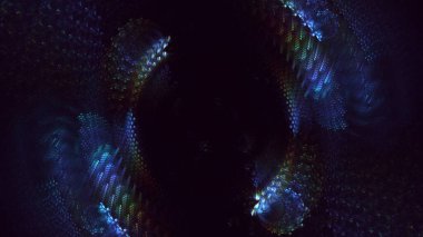 Soyut çember ışık arkaplanı oluşturuluyor