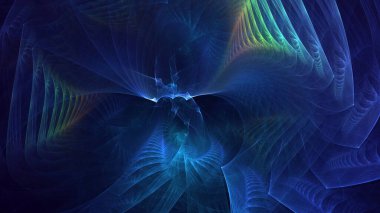 3B soyut renkli fraktal ışık arkaplanı oluşturma