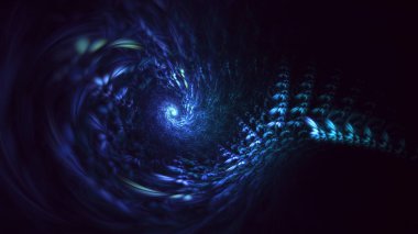 3B soyut renkli fraktal ışık arkaplanı oluşturma