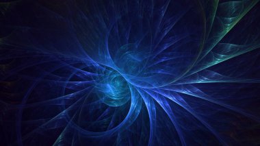 3B soyut renkli fraktal ışık arkaplanı oluşturma