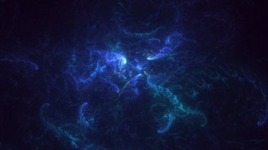 3B soyut renkli fraktal ışık arkaplanı oluşturma