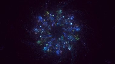 Soyut çember ışık arkaplanı oluşturuluyor