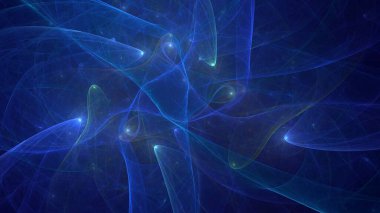 3B soyut renkli fraktal ışık arkaplanı oluşturma