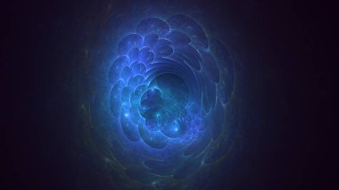 3B soyut renkli fraktal ışık arkaplanı oluşturma