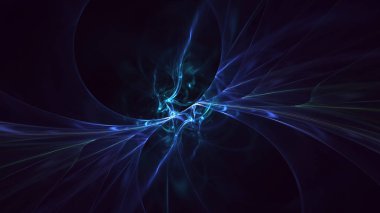 3B soyut renkli fraktal ışık arkaplanı oluşturma