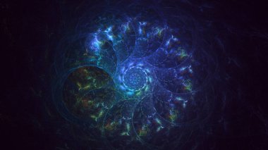 Soyut çember ışık arkaplanı oluşturuluyor