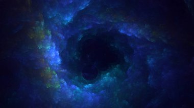 Soyut çember ışık arkaplanı oluşturuluyor