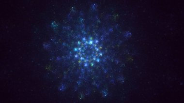 Soyut çember ışık arkaplanı oluşturuluyor