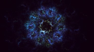 Soyut çember ışık arkaplanı oluşturuluyor