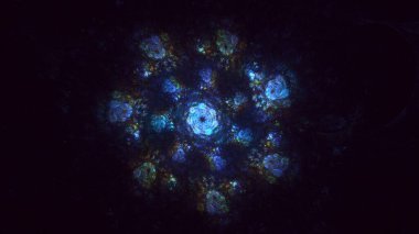 Soyut çember ışık arkaplanı oluşturuluyor