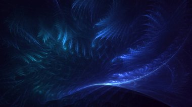 3B soyut renkli fraktal ışık arkaplanı oluşturma