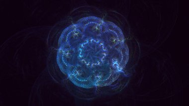 Soyut çember ışık arkaplanı oluşturuluyor