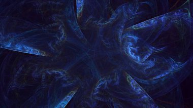 Soyut çok renkli fraktal ışık arkaplanı 3B görüntüleme