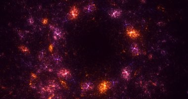 3B soyut yuvarlak ışık arkaplanı oluşturma