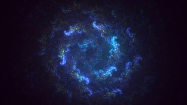 Soyut çok renkli fraktal ışık arkaplanı 3B görüntüleme