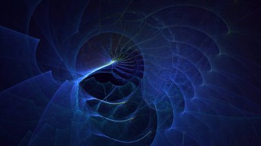 3B soyut renkli fraktal ışık arkaplanı oluşturma