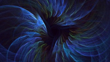 3B, soyut yuvarlak ışık arkaplanı oluşturma