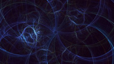 3B soyut renkli fraktal ışık arkaplanı oluşturma